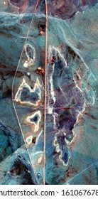 Detour, Vertical Abstract Photography Of The Deserts Of Africa From The Air, Aerial View Of Desert Landscapes, Genre: Abstract Naturalism, From The Abstract To The Figurative, 