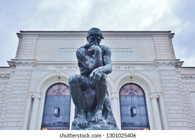 DETROIT, MI -10 NOV 2018- View Of The Landmark Detroit Institute Of Arts (DIA), A Major American Art Museum Located In Midtown Detroit, Michigan.