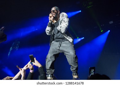 DETROIT, MI - FEBRUARY 21: R. Kelly performs at Little Caesars Arena on February 21, 2018 in Detroit, Michigan. (Photo by Montez Miller, themontezgroup.com)
