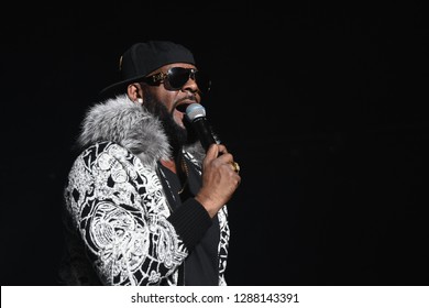 DETROIT, MI - FEBRUARY 21: R. Kelly performs at Little Caesars Arena on February 21, 2018 in Detroit, Michigan. (Photo by Montez Miller, themontezgroup.com)