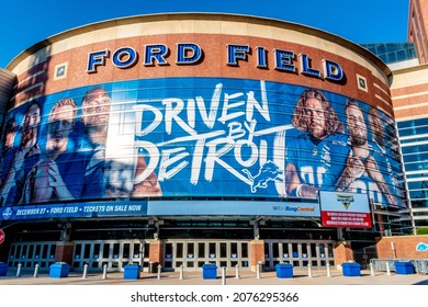 Detroit, MI USA - September 15, 2021:  Horizontal, Medium Closeup Of 