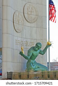  Detroit, Michigan - Apr. 2020: The Detroit City Hall                              