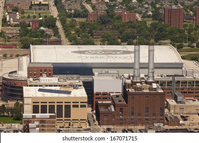 Detroit, Michigan, July 2013. Ford Field, Downtown Detroit, MI