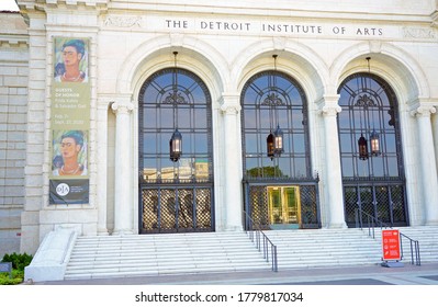  Detroit, Michigan - July 2020: View Of The Institute Of Arts                              