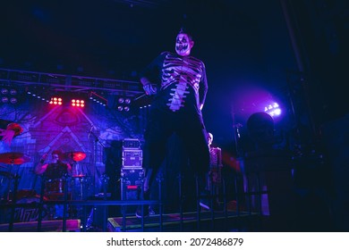 Detroit, Michigan- U.S.A. - 10-30-2021: Twiztid Performing Live At Saint Andrews Hall For Fright Fest 2021 