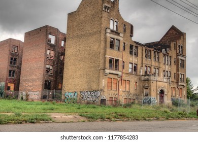 Detroit, Michigan, USA 7-16-18
The Midwest City Of Detroit Has Thousands Of Abandoned Buildings Left By People And Industry