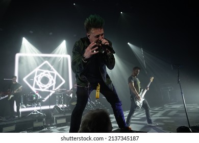 Detroit, Michigan - USA - March 17 -2022: Papa Roach Performing At The Fillmore Detroit With Special Guests Hollywood Undead And Bad Wolves