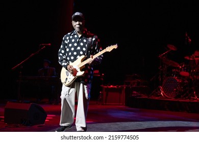 Detroit, Michigan -USA- May 19, 2022:  Buddy Guy Performing Live At The Music Center For Performing Arts With Guest Tom Hambridge