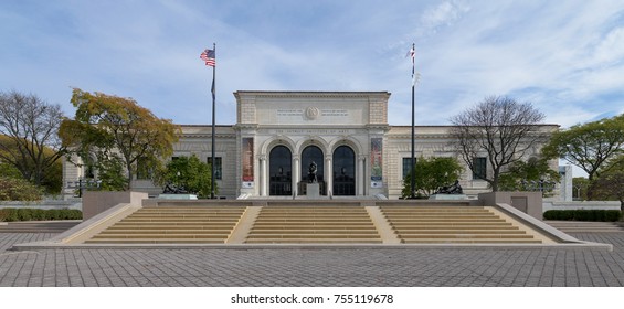 DETROIT, MICHIGAN, USA - NOVEMBER 4: Detroit Institute Of Arts On Woodward Avenue On November 4, 2017 In Detroit, Michigan