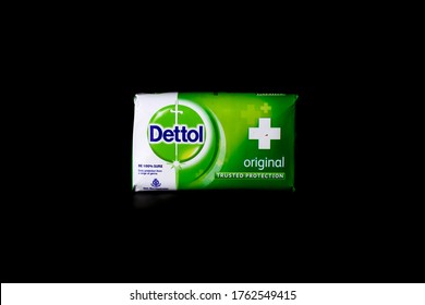 Dettol Soap Phoot In Black Background 