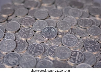 Deutsche Mark Coins Spread Out