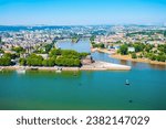 Deutsches Eck or German Corner is the name of a headland in Koblenz, where Mosel river joins Rhine in Germany