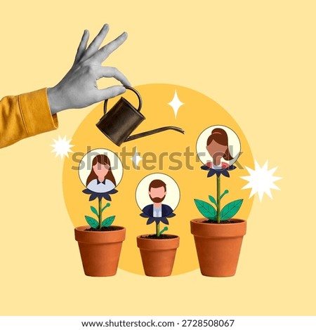 Develop, talent, hands, caring, plants, people, watering, Mentoring, Growth, Leadership, Skill, Ability, Teamwork, Care, Development, employees, Success, plant, team, Aspirations, Modern