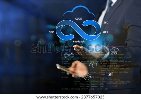 developer programmer storage and connect data on cloud computing technology