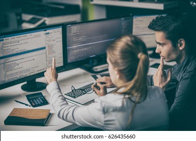 Developing programming and coding technologies. Website design. Cyber space concept. - Shutterstock ID 626435660
