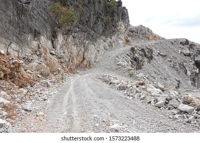 Development area for limestone mining. 
