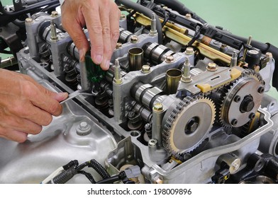 Development of automobile engine   - Powered by Shutterstock