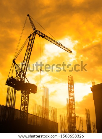 Development of building in the city.