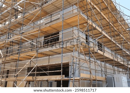 Development and construction project of a modern residential or office buildin