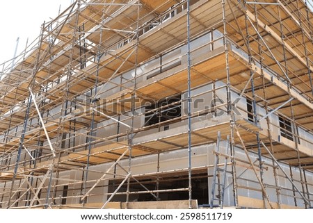 Development and construction project of a modern residential or office buildin