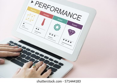Development Performance Self-Improvement Ratings Icon