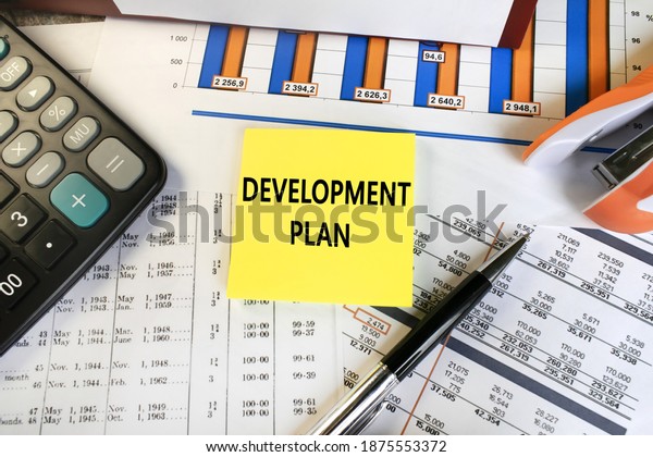Development Plan Written On Sheet That Stock Photo 1875553372 ...