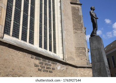 Deventer, The Netherlands, 04-28-2013: Monument In Honor Of The Dutch Resistance During World War II
