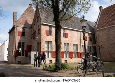 DEVENTER, NETHERLANDS - APRIL 17 2021: The Monastery Buiskensklooster In Deventer, A Former Sister House Of The Sisters Of Common Life, A Group Of Followers Of Geert Groote