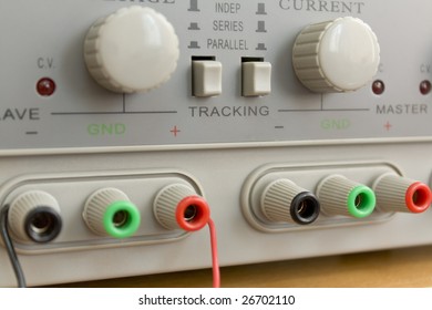 The device panel close up with a dim back background