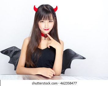 Devil Girl Cosplay Halloween Woman Sexy Glamour