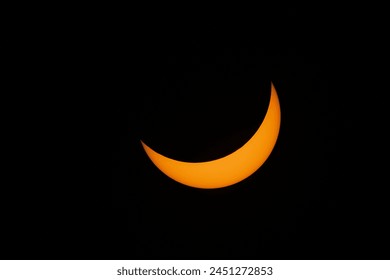Devil horns of the total solar eclipse of 2024