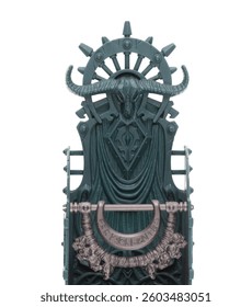 devil throne isolated on white background