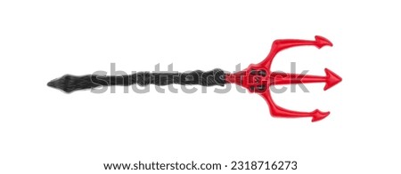 devil trident isolated on white background