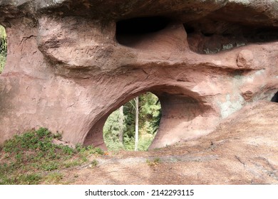 Devilish rocks - bizarre rock formation, Mieroszów, Wałbrzych district, Lower Silesian Voivodeship, Poland