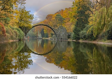 Devils Bridge Park Kromlau Germany Stock Photo 554166022 | Shutterstock