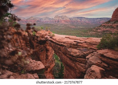 Devil's Bridge In Sedona, Arizona At Sunrise