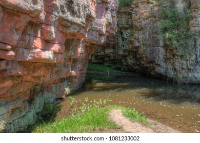 Devil's Gulch is located By Garretson, South Dakota and is where Famous Outlaw Jesse James jumped across