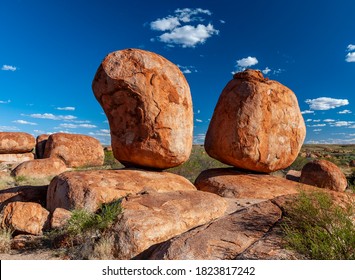 Devils Marbles In The Desert