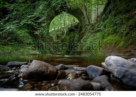 The Devils Pulpit a beautiful gorge in the Scottish landscape close to Loch Lomond and the Trossachs National Park. A former filming location for the Outlander series