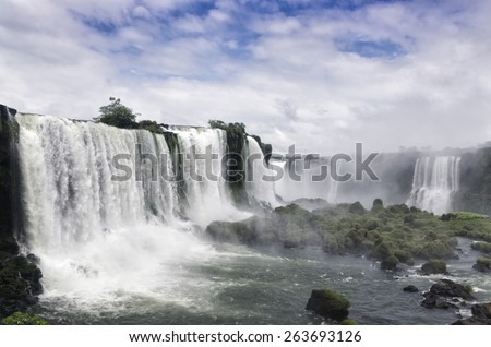 Devil's Throat. Waterfall in the Iguazu