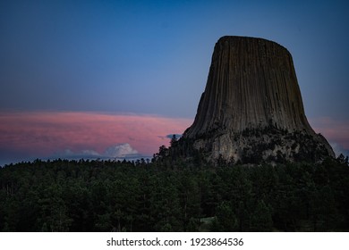 Devils Tower Cotton Candy Sunset