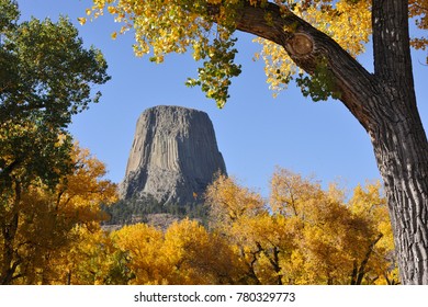 Devils Tower In Fall