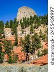 Devils Tower National Monument, Butte in Wyoming, USA