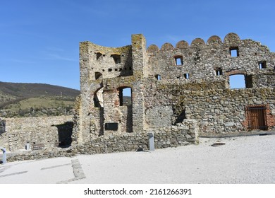 Devin Castle Is A Castle In Devín, Which Is A Borough Of Bratislava, The Capital Of Slovakia Overlooking Confluence Of Rivers Danube And Morava During Near The Austria Border.