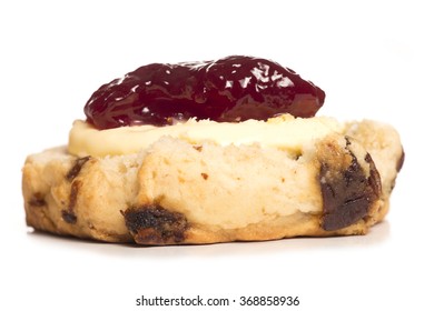 Devon Scone With Clotted Cream On Top Cutout