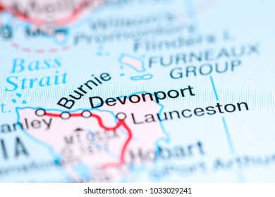 Devonport. Australia On A Map