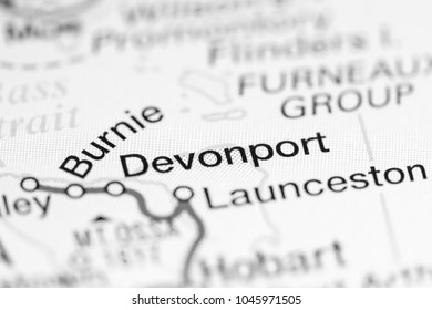 Devonport. Australia On A Map