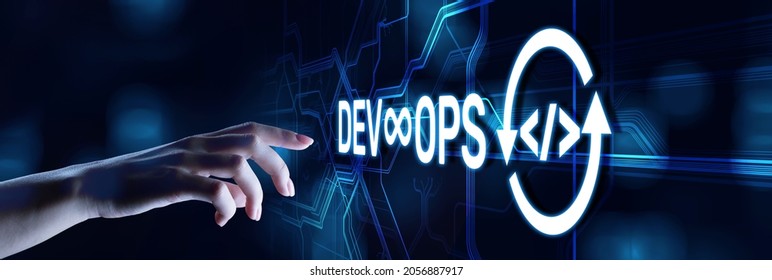 DevOps Methodology Development Operations agil programming technology concept.