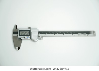 Dgital Electronic Vernier Caliper, isolated on white background,production quality control
 - Powered by Shutterstock