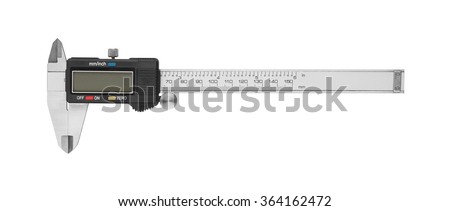 Dgital Electronic Vernier Caliper, isolated on white background